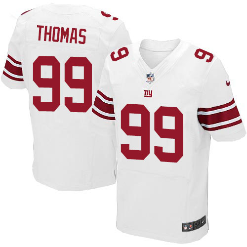 Men's Elite Robert Thomas Nike Jersey White Road - #99 NFL New York Giants